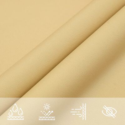 vidaXL Sun Shade Sail Sand 2.5x2 m 100% Polyester Oxford