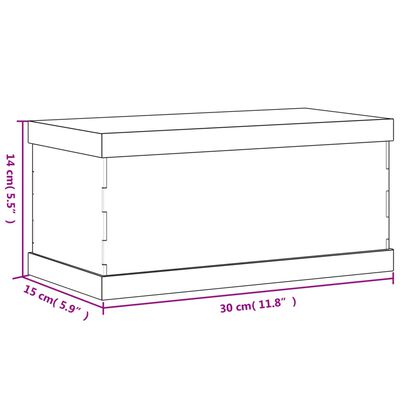 vidaXL Display Box Transparent 30x15x14 cm Acrylic