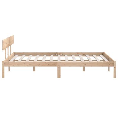 vidaXL Bed Frame without Mattress Solid Wood 200x200 cm