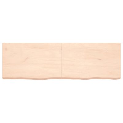 vidaXL Bathroom Countertop 160x50x(2-6) cm Untreated Solid Wood