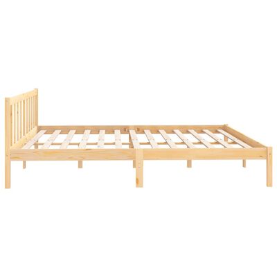 vidaXL Bed Frame without Mattress Solid Wood 200x200 cm