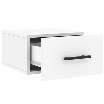 vidaXL Wall-mounted Bedside Cabinet White 35x35x20 cm