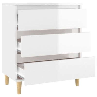 vidaXL Sideboard High Gloss White 60x35x70 cm Engineered Wood