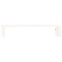 vidaXL Monitor Stand White 50x27x10 cm Solid Wood Pine