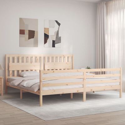 vidaXL Bed Frame without Mattress 200x200 cm Solid Wood