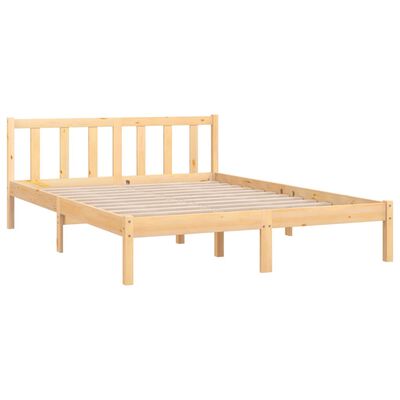 vidaXL Bed Frame without Mattress Solid Wood 120x200 cm