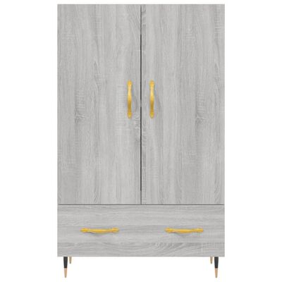 vidaXL Highboard Grey Sonoma 69.5x31x115 cm Engineered Wood