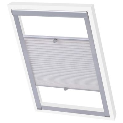 vidaXL Pleated Blinds White C02