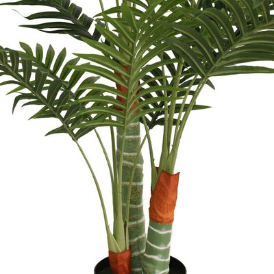 vidaXL Artificial Palm Tree with 3 Trunks Green 120 cm PP