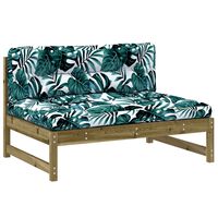 vidaXL Middle Sofa 120x80 cm Impregnated Wood Pine