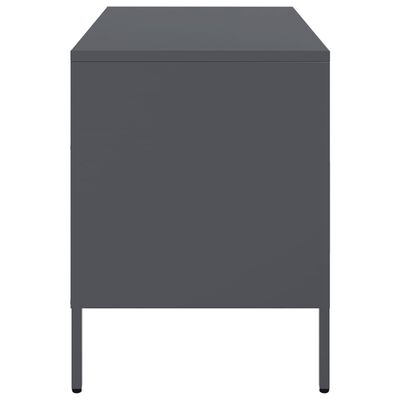 vidaXL TV Cabinet Anthracite 68x39x50.5 cm Steel