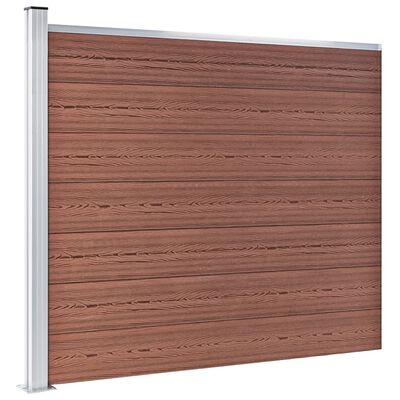 vidaXL Fence Panel WPC 175x146 cm Brown