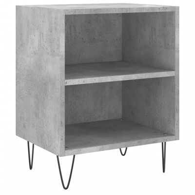 vidaXL Bedside Cabinets 2 pcs Concrete Grey 40x30x50 cm Engineered Wood