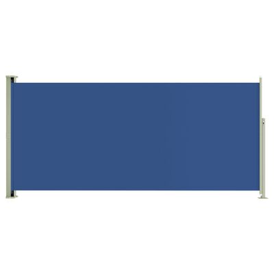 vidaXL Patio Retractable Side Awning 140x300 cm Blue