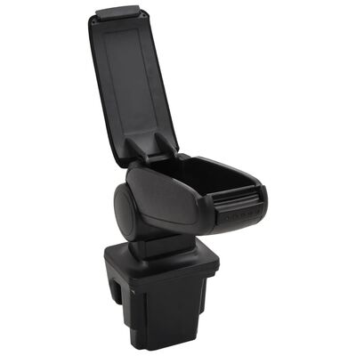 vidaXL Car Armrest Black 16x32x(35-50.5) cm ABS