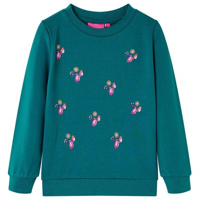 Kids' Sweatshirt Dark Green 140