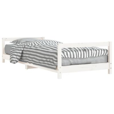 vidaXL Kids Bed Frame White 80x200 cm Solid Wood Pine