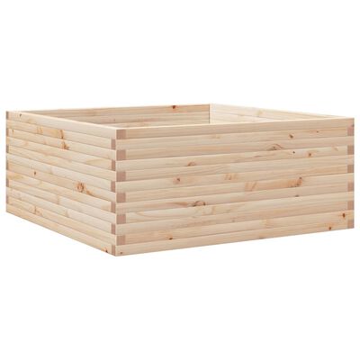 vidaXL Garden Planter 110x110x46 cm Solid Wood Pine