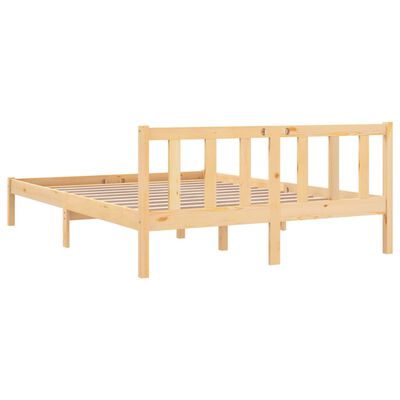 vidaXL Bed Frame without Mattress Solid Wood Small Double