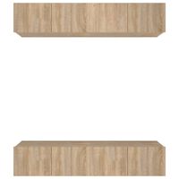 vidaXL TV Cabinets 4 pcs Sonoma Oak 80x30x30 cm Engineered Wood