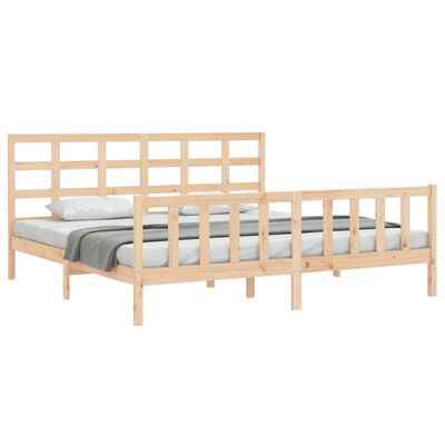 vidaXL Bed Frame without Mattress Solid Wood Pine