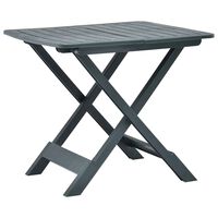 vidaXL Folding Garden Table Green 79x72x70 cm Plastic