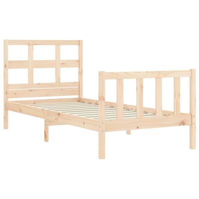 vidaXL Bed Frame without Mattress 90x200 cm Solid Wood Pine