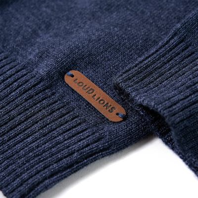 Kids' Sweater Knitted Navy 140