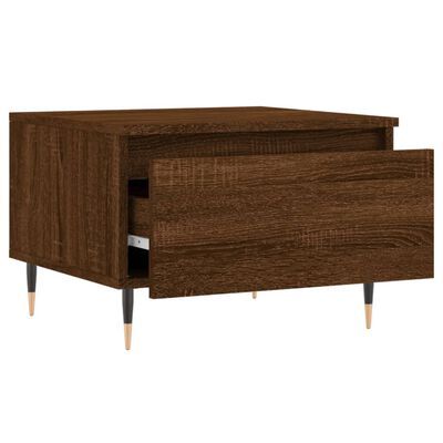 vidaXL Coffee Table Brown Oak 50x46x35 cm Engineered Wood