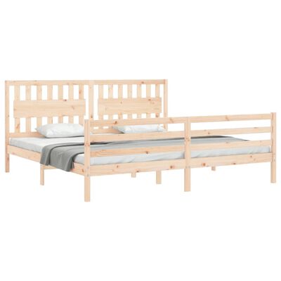 vidaXL Bed Frame without Mattress 200x200 cm Solid Wood