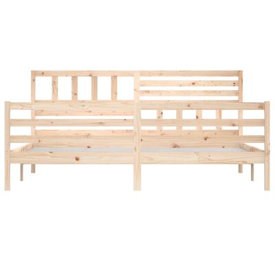 vidaXL Bed Frame without Mattress Solid Wood 200x200 cm