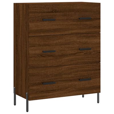 vidaXL Highboard Brown Oak 69.5x34x180 cm Engineered Wood