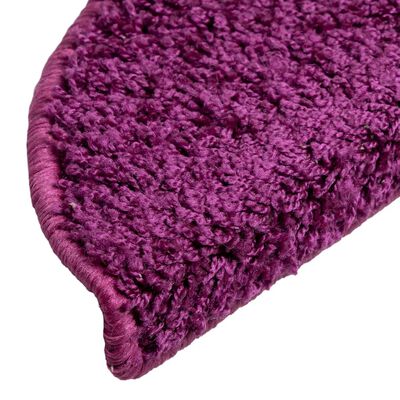 vidaXL Stair Mats 10 pcs 56x17x3 cm Violet