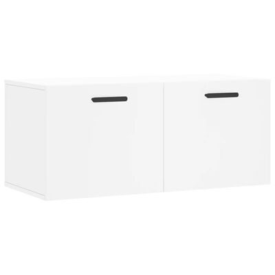 vidaXL Wall Cabinet White 80x36.5x35 cm Engineered Wood