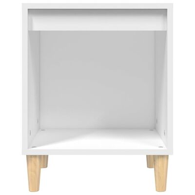 vidaXL Bedside Cabinet White 40x35x50 cm Engineered Wood