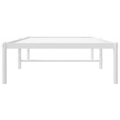 vidaXL Metal Bed Frame without Mattress White 80x200 cm