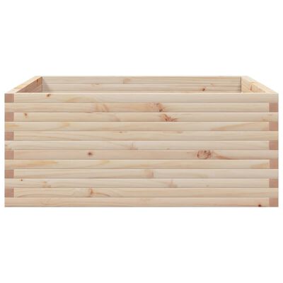 vidaXL Garden Planter 110x110x46 cm Solid Wood Pine