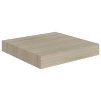 vidaXL Floating Wall Shelf Oak 23x23.5x3.8 cm MDF