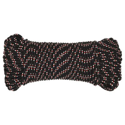 vidaXL Boat Rope Black 5 mm 500 m Polypropylene