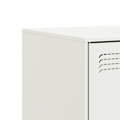 vidaXL TV Cabinets 2 pcs White 67x39x44 cm Steel