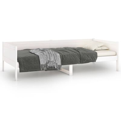 vidaXL Day Bed without Mattress White Solid Wood Pine 90x190 cm Single