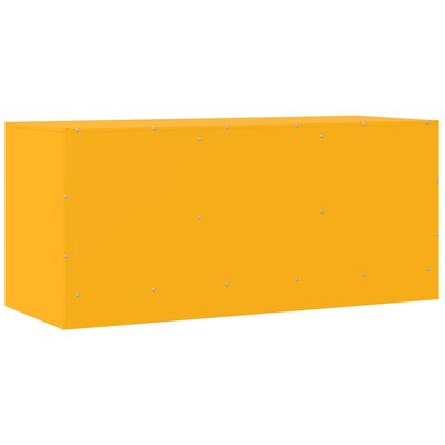 vidaXL TV Cabinet Mustard Yellow 99x39x44 cm Steel