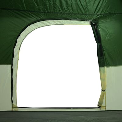 vidaXL Camping Tent Cabin 4-Person Green Waterproof