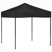 vidaXL Folding Party Tent Black 2x2 m