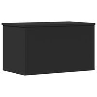 vidaXL Storage Box Black 60x35x35 cm Engineered Wood