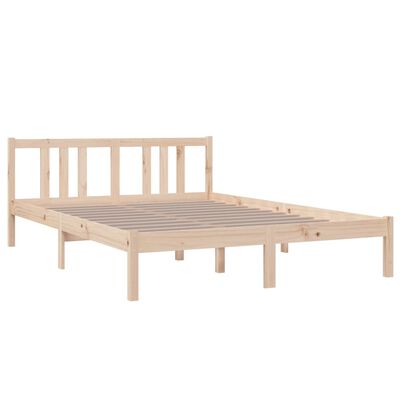 vidaXL Bed Frame without Mattress Solid Wood 140x200 cm