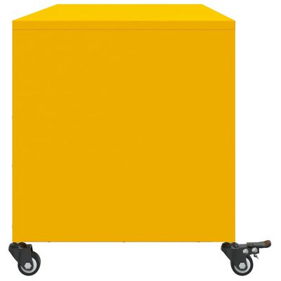 vidaXL TV Cabinet Mustard Yellow 100.5x39x43.5 cm Steel