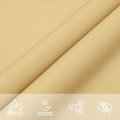 vidaXL Sun Shade Sail Sand 3.5x2 m 100% Polyester Oxford