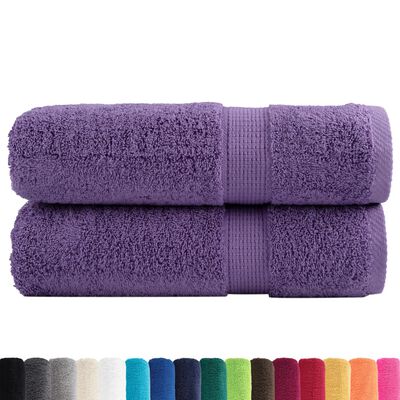 vidaXL Premium Bath Towels SOLUND 2 pcs 100x150 cm 600 gsm