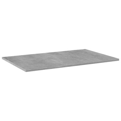 vidaXL Bookshelf Boards 4 pcs Concrete Grey 80x50x1.5 cm Engineered Wood